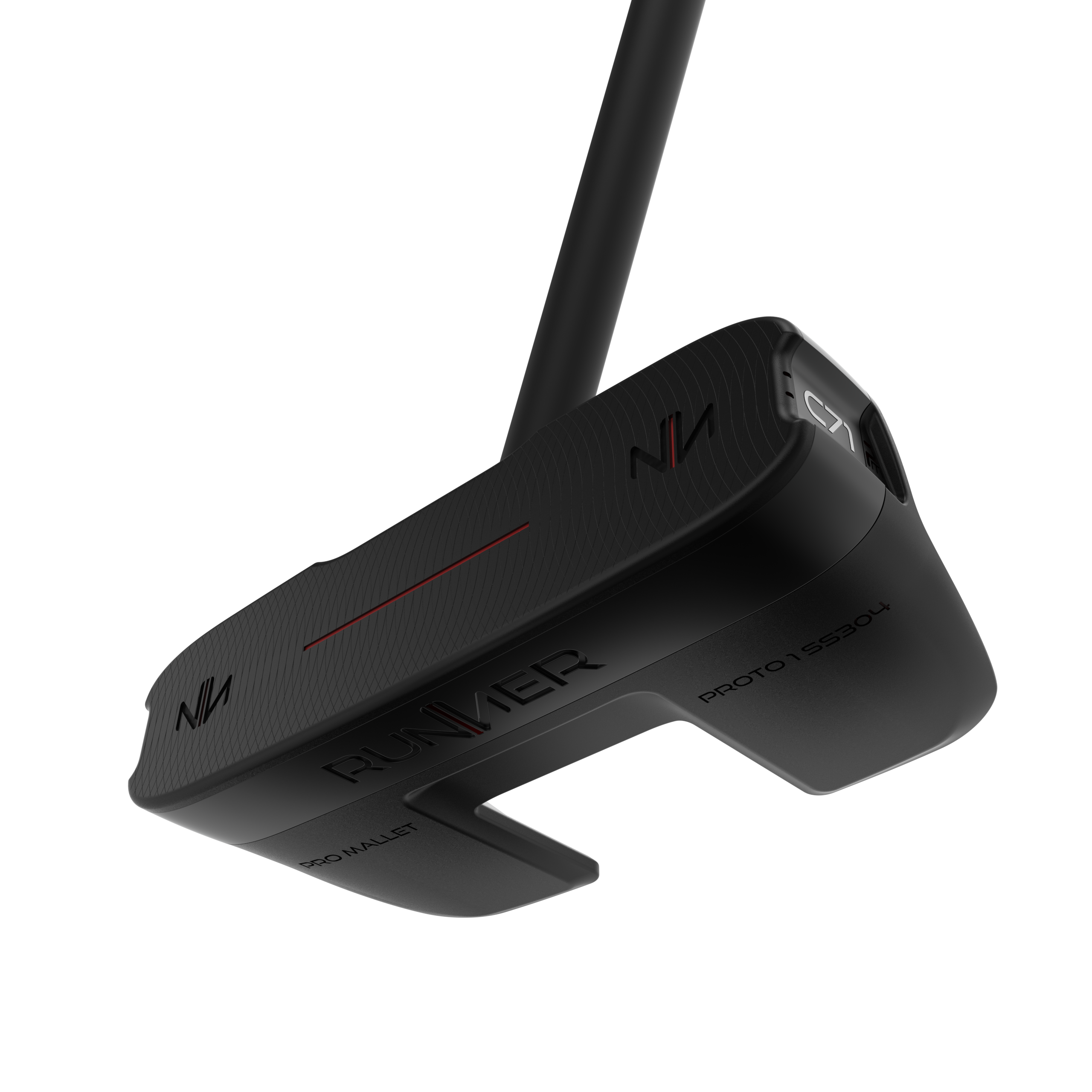 Runner Golf Pro Mallet Adjustable putter face view