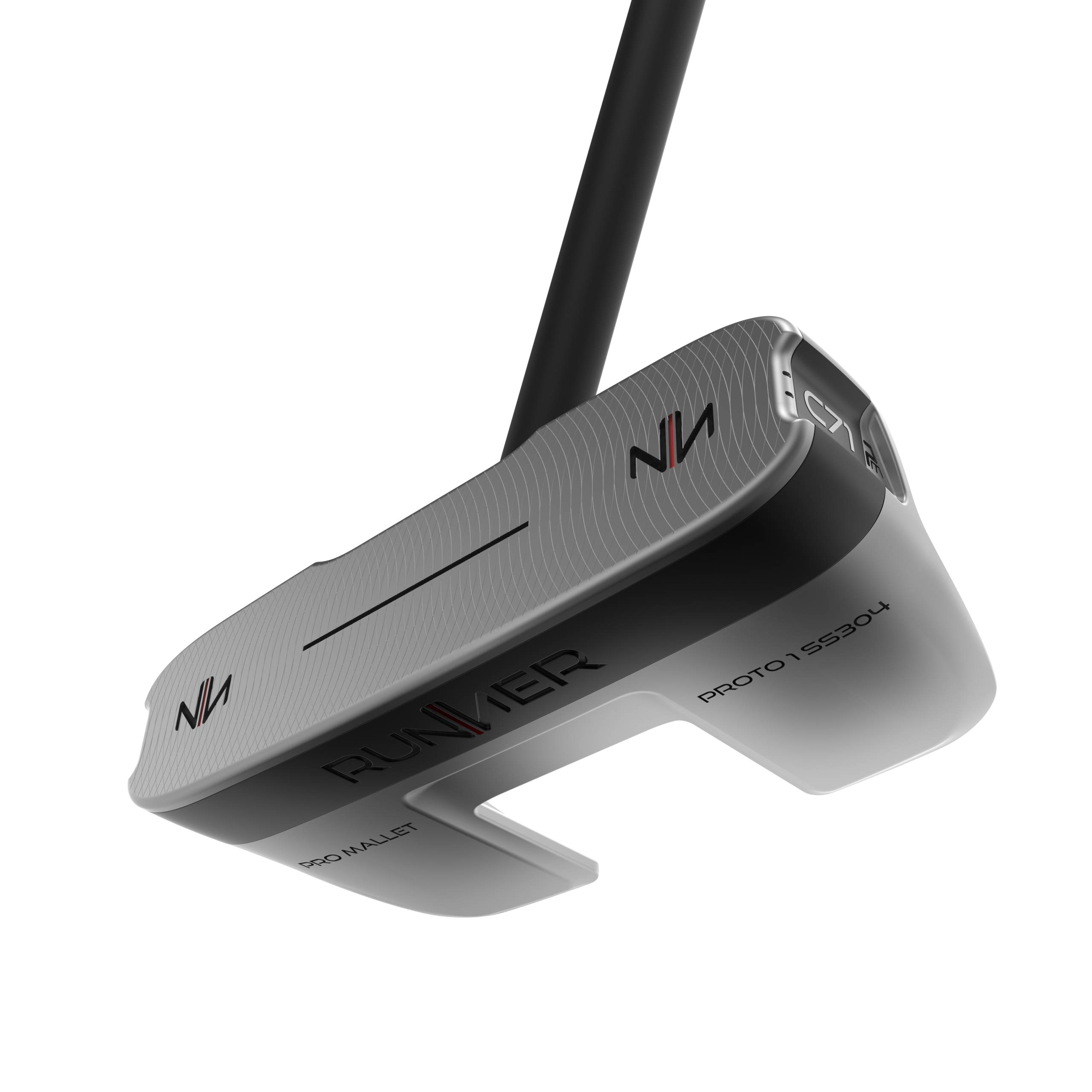 Runner Golf Pro Mallet Adjustable putter face view